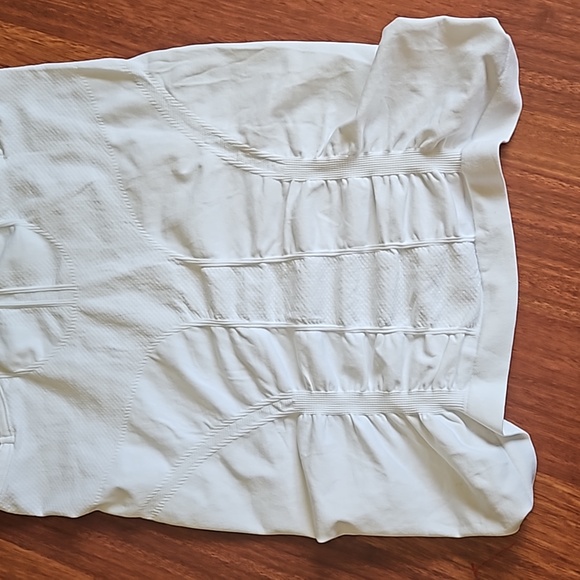 Athleta's Fastest Track Tank Seamless Racerback Ruched Front Back White XS - Picture 7 of 11